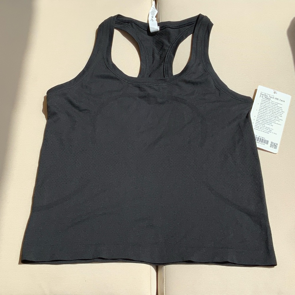 lululemon athletica Black Racerback Tank Top
